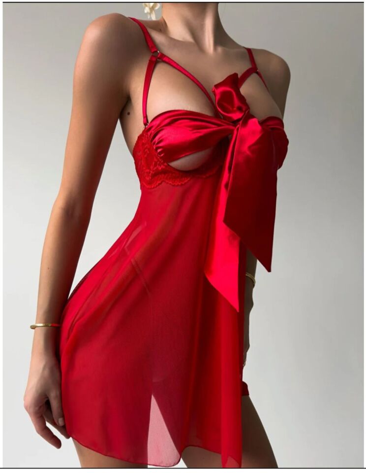 Paris Premium Babydoll Red